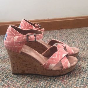 TOMS high heel wedges